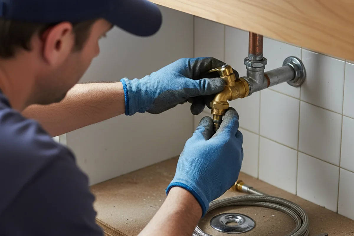 Shutoff valve and fitting work during Repiping in Boley
